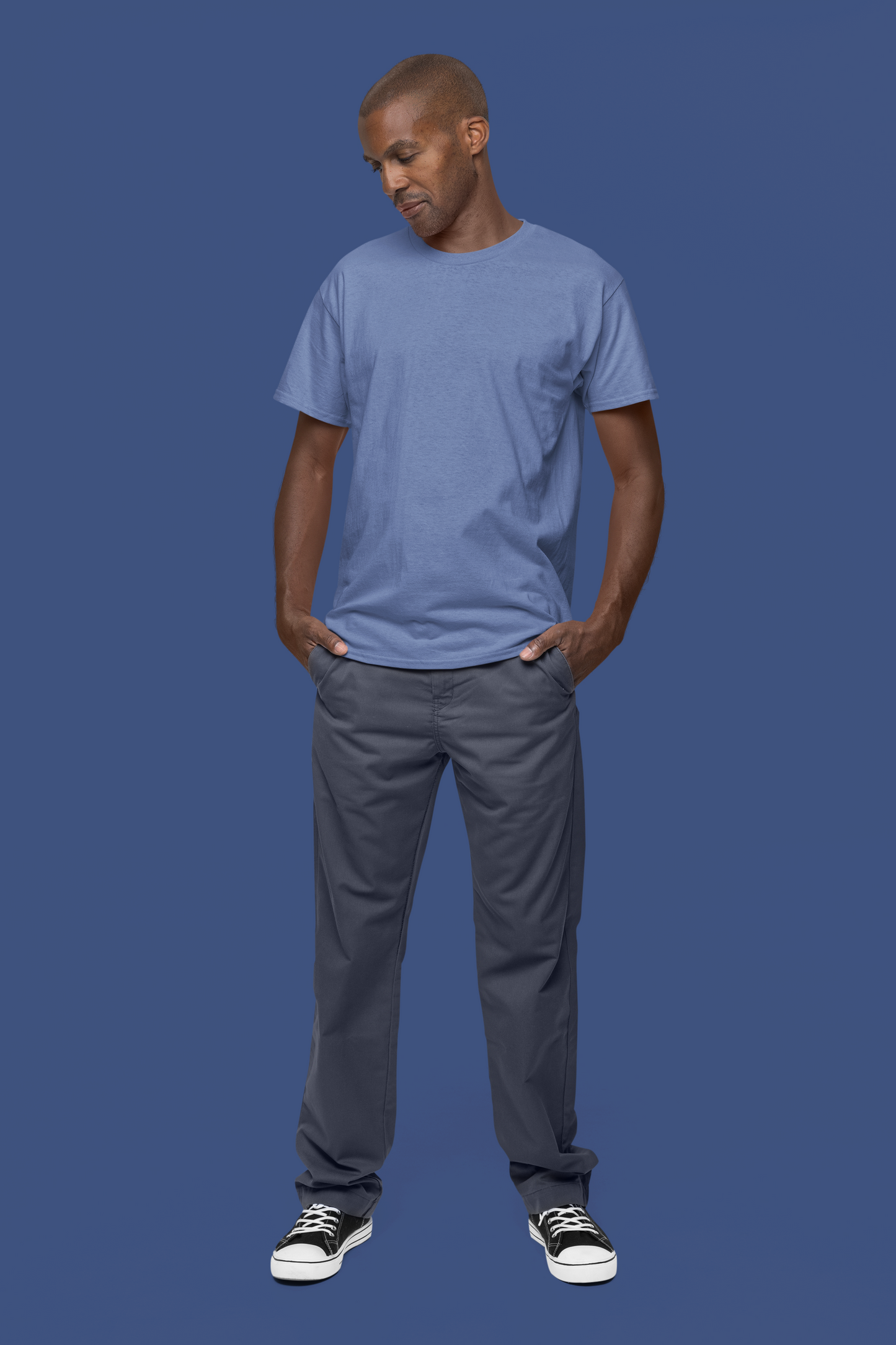 Solids : Smoke Blue T-shirt