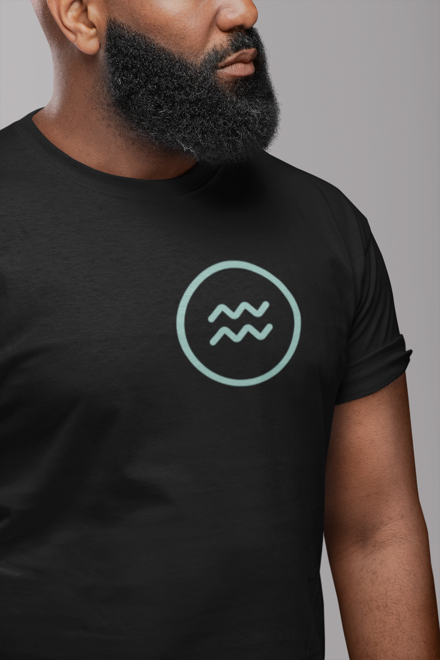 Printed T-shirt Regular : Zodiac Aquarius