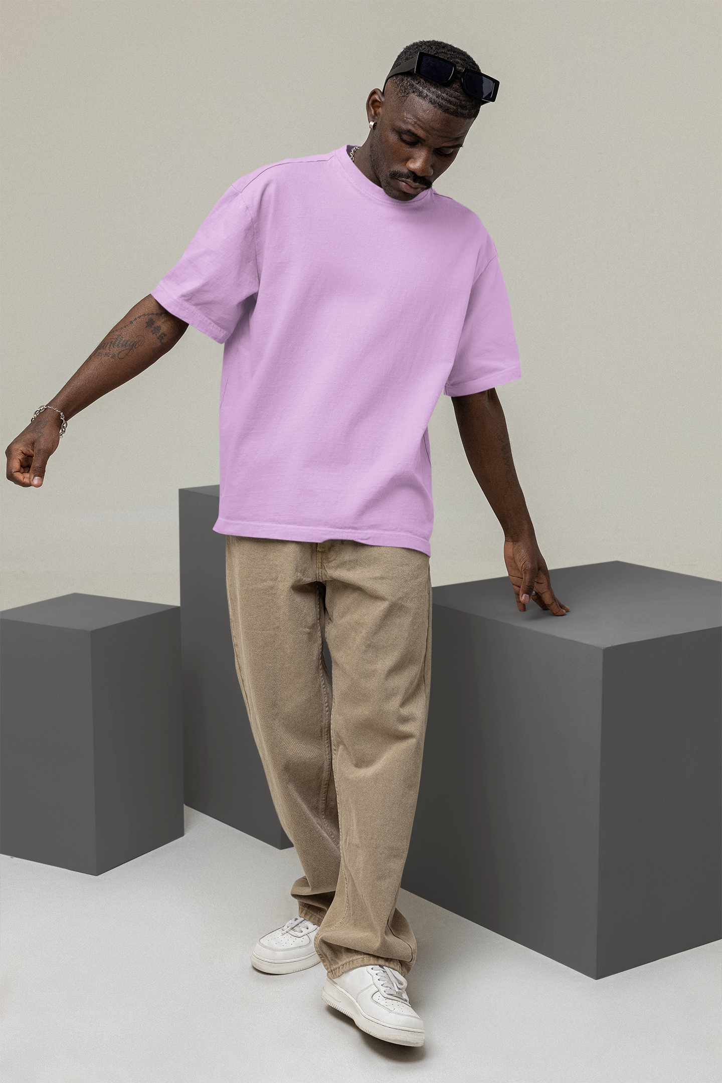Oversized Solids : Lilac T-shirt