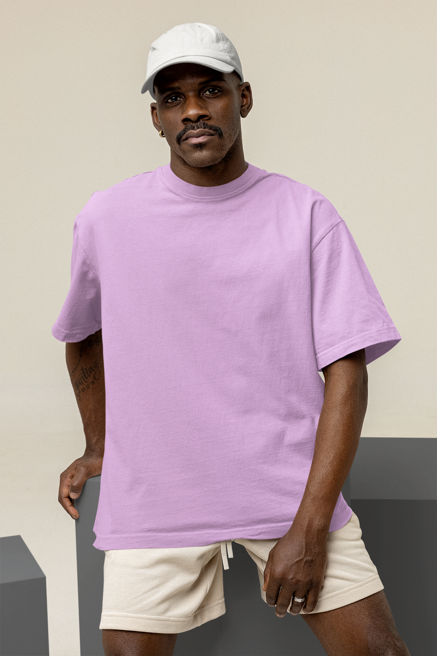 Oversized Solids : Lilac T-shirt