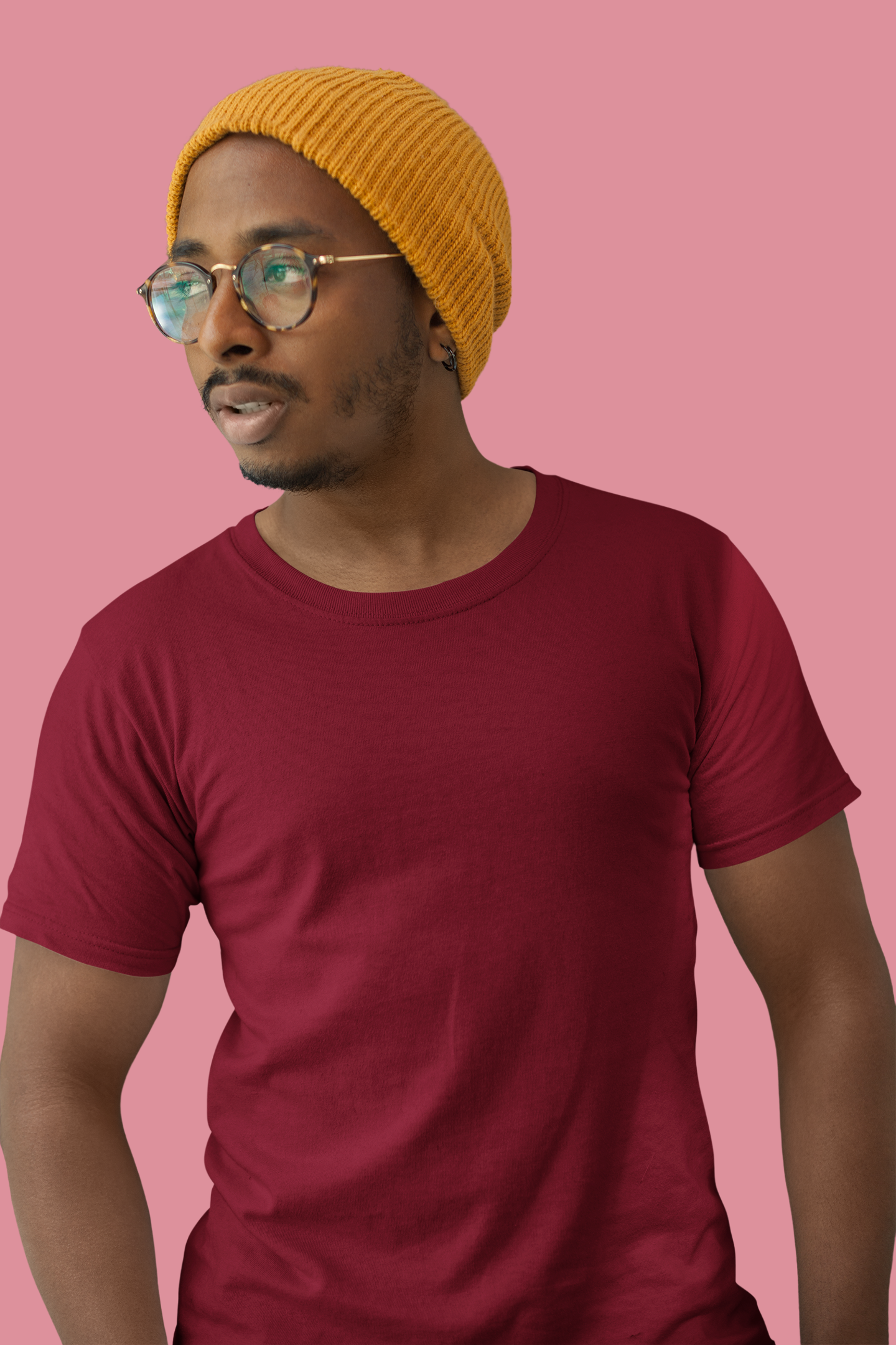 Solids : Maroon T-shirt