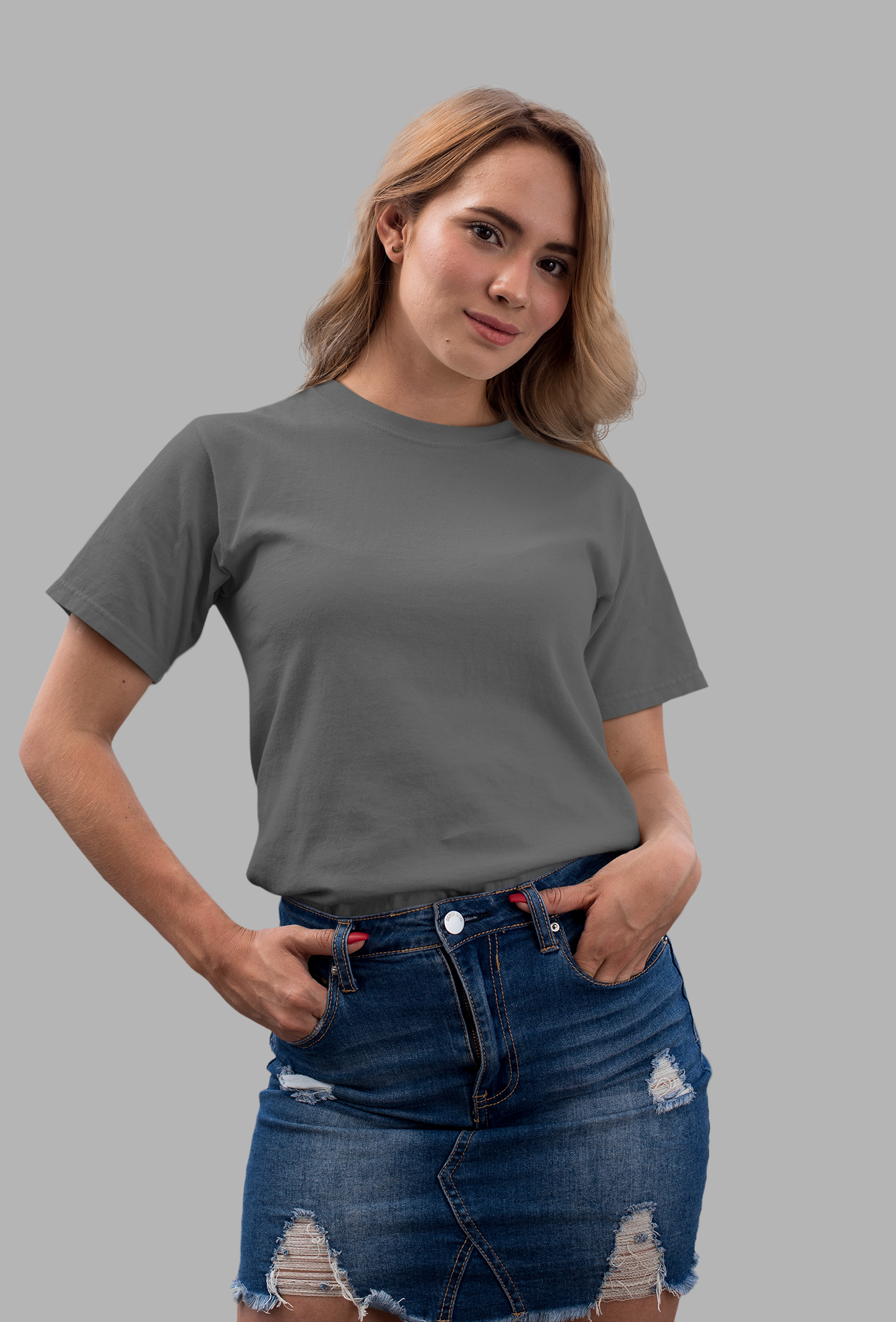 Solids : Dark Grey T-shirt