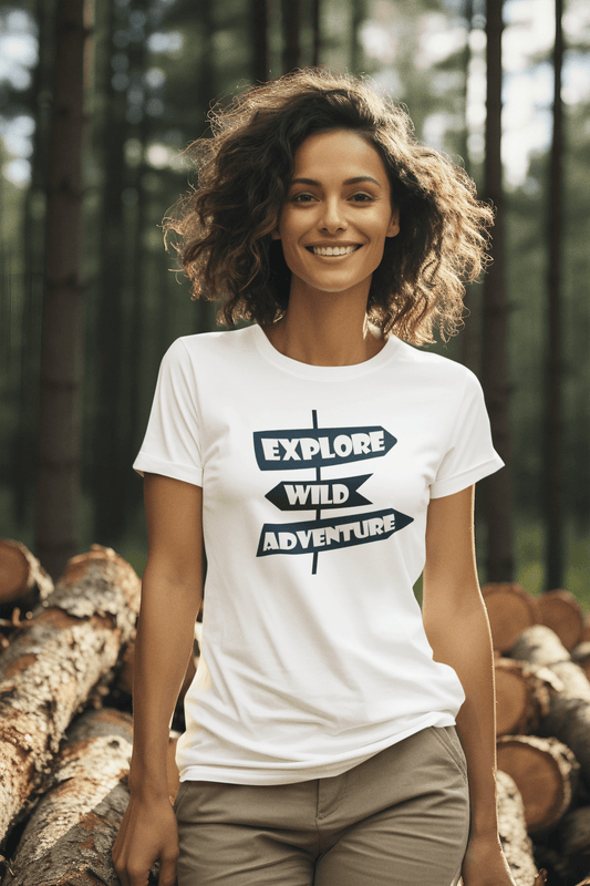 Printed T-shirt: Explore Wild Adventure