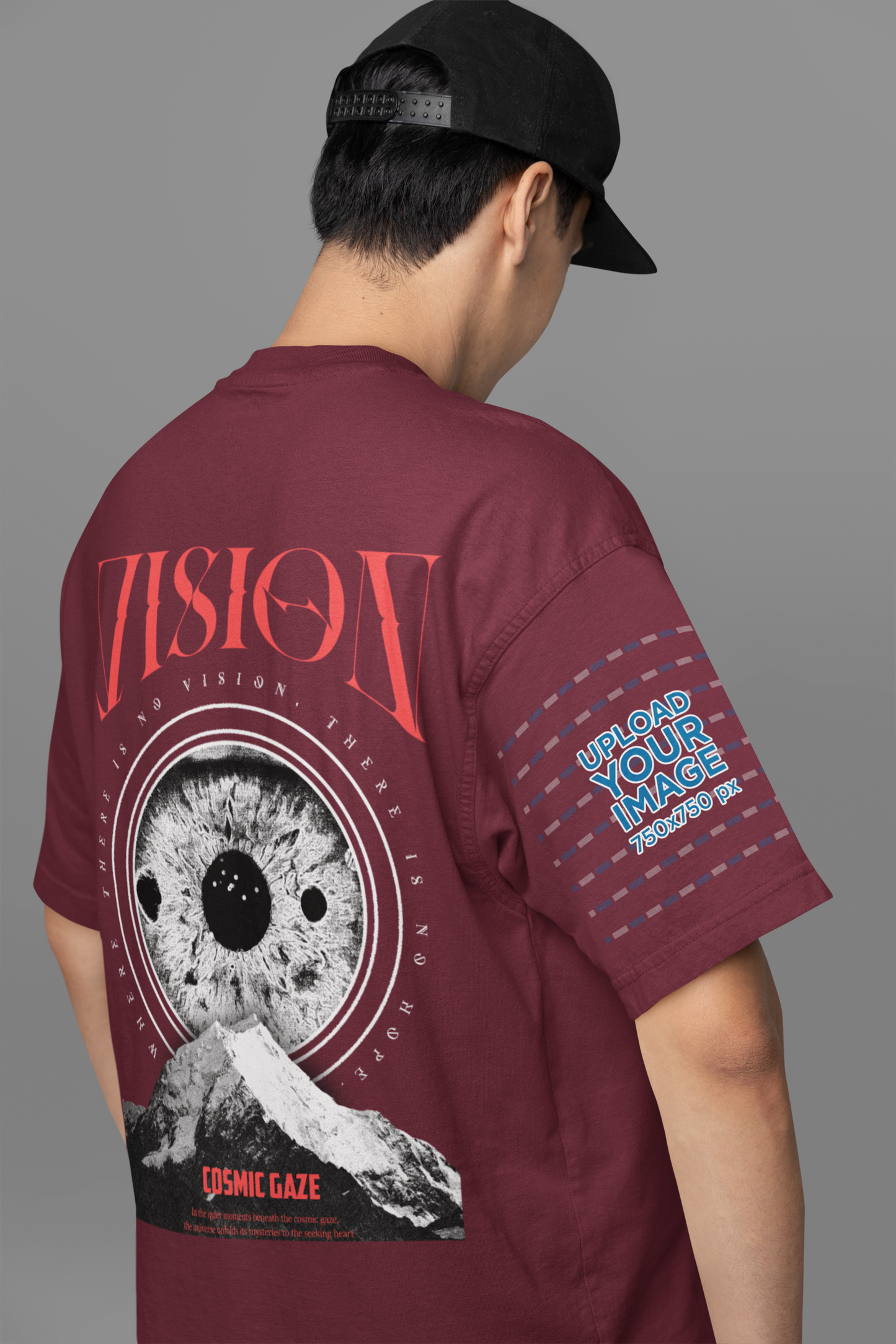 back_printed T-shirt Oversized Vision