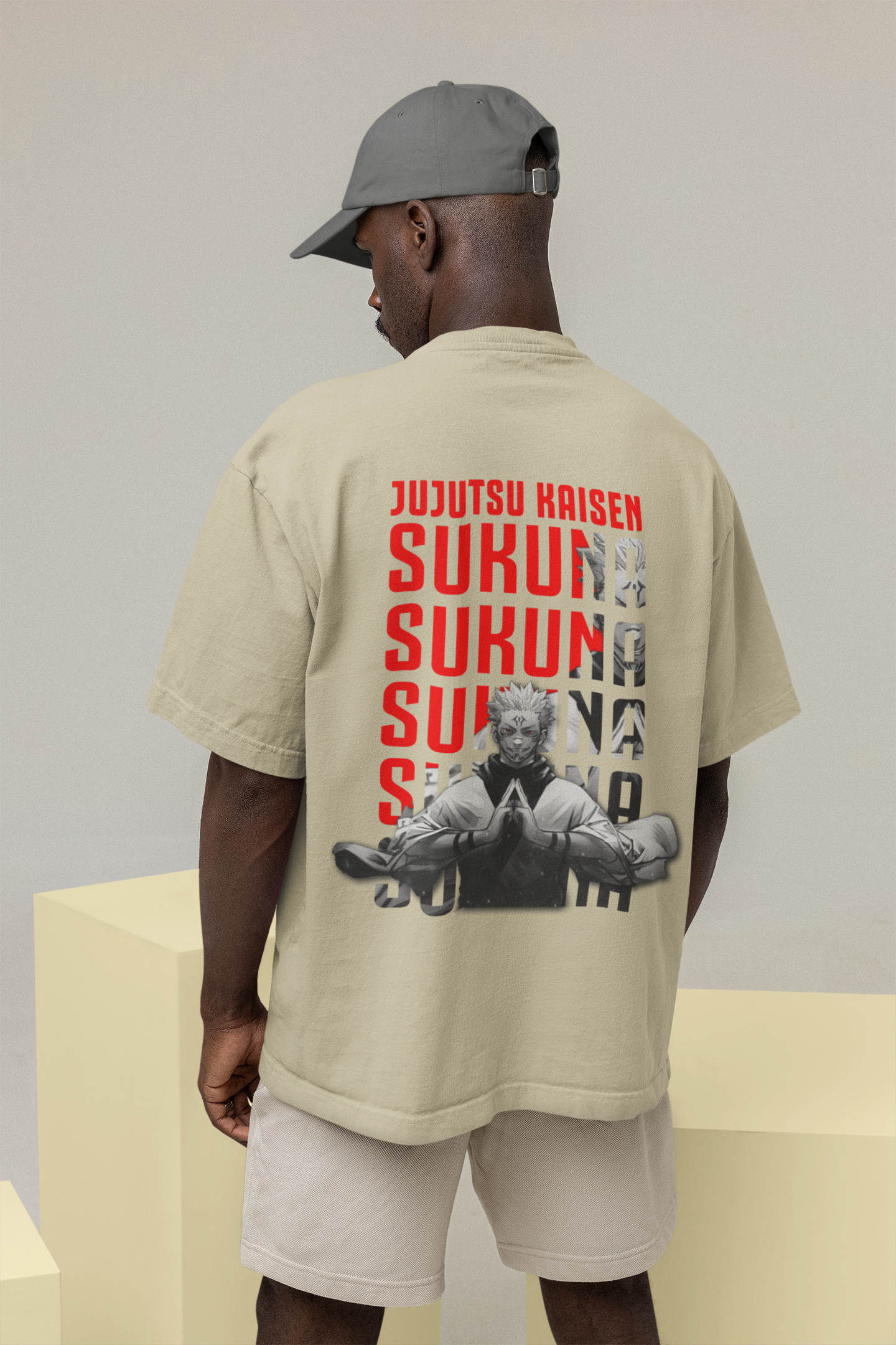 Printed T-shirt Oversized : JUTUTSU KAISEN