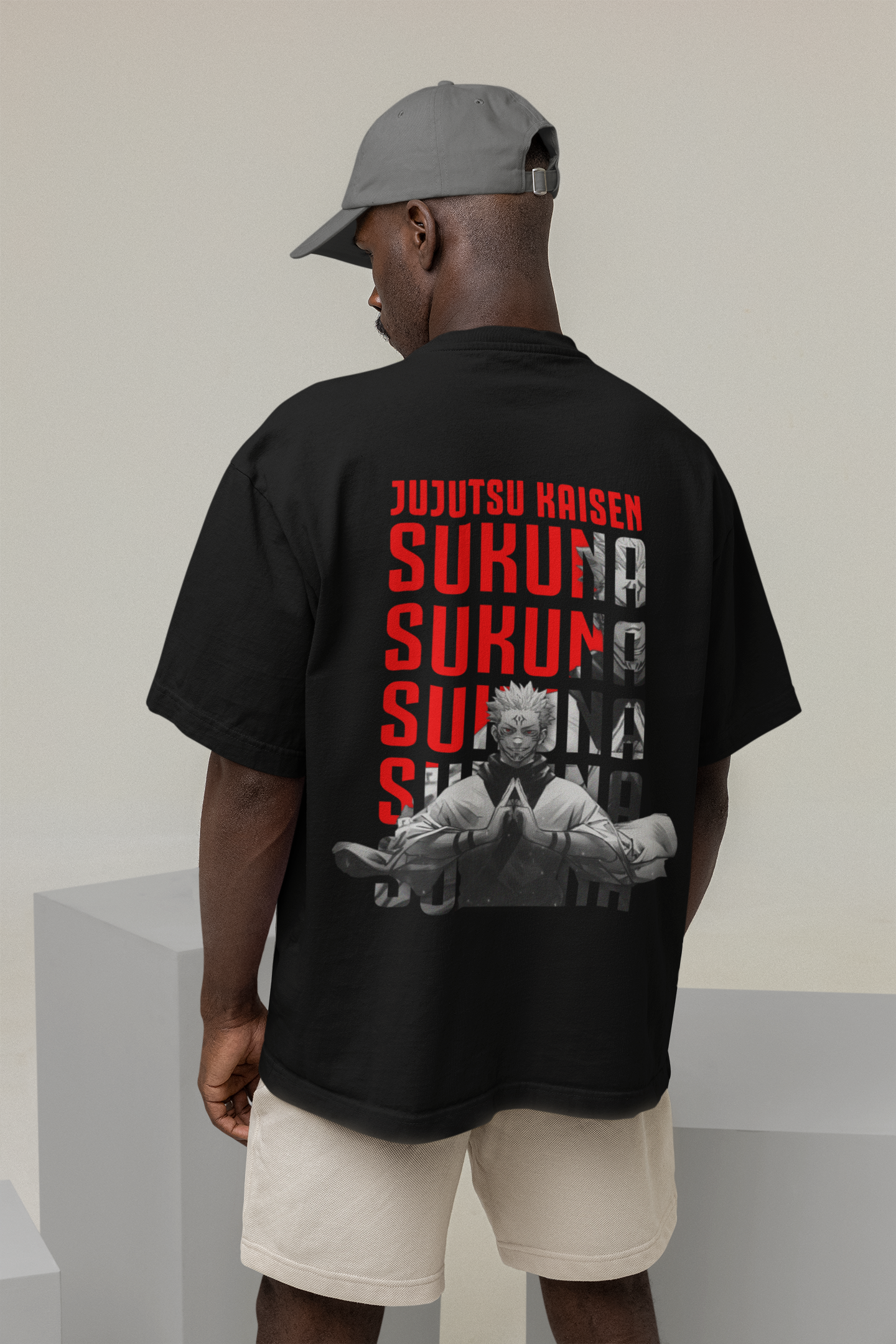 Printed T-shirt Oversized : JUTUTSU KAISEN