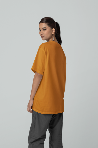 Oversized Solids : Brown T-shirt