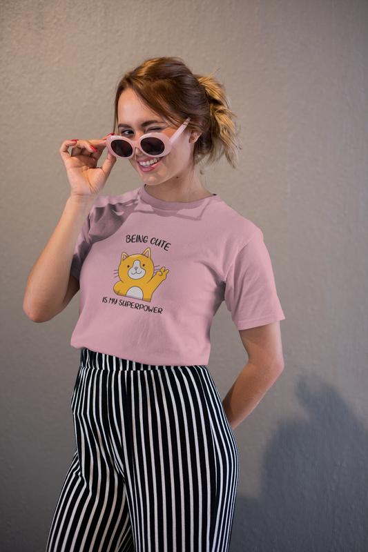 Printed T-shirt Regular : Being Cute