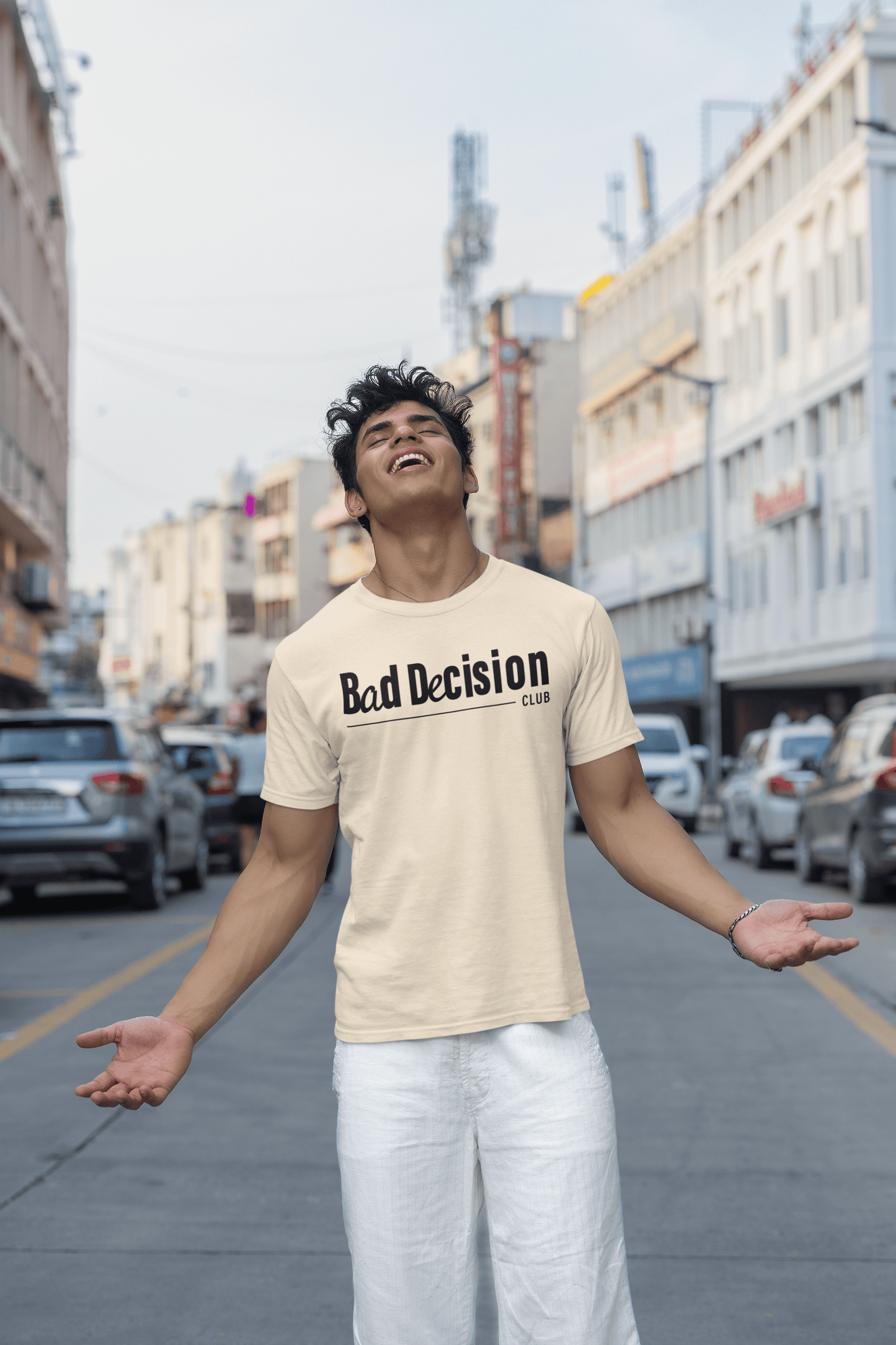 Printed T-shirt Regular : Bad Decision Club