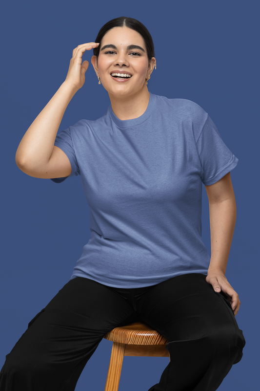 Solids : Smoke Blue T-shirt