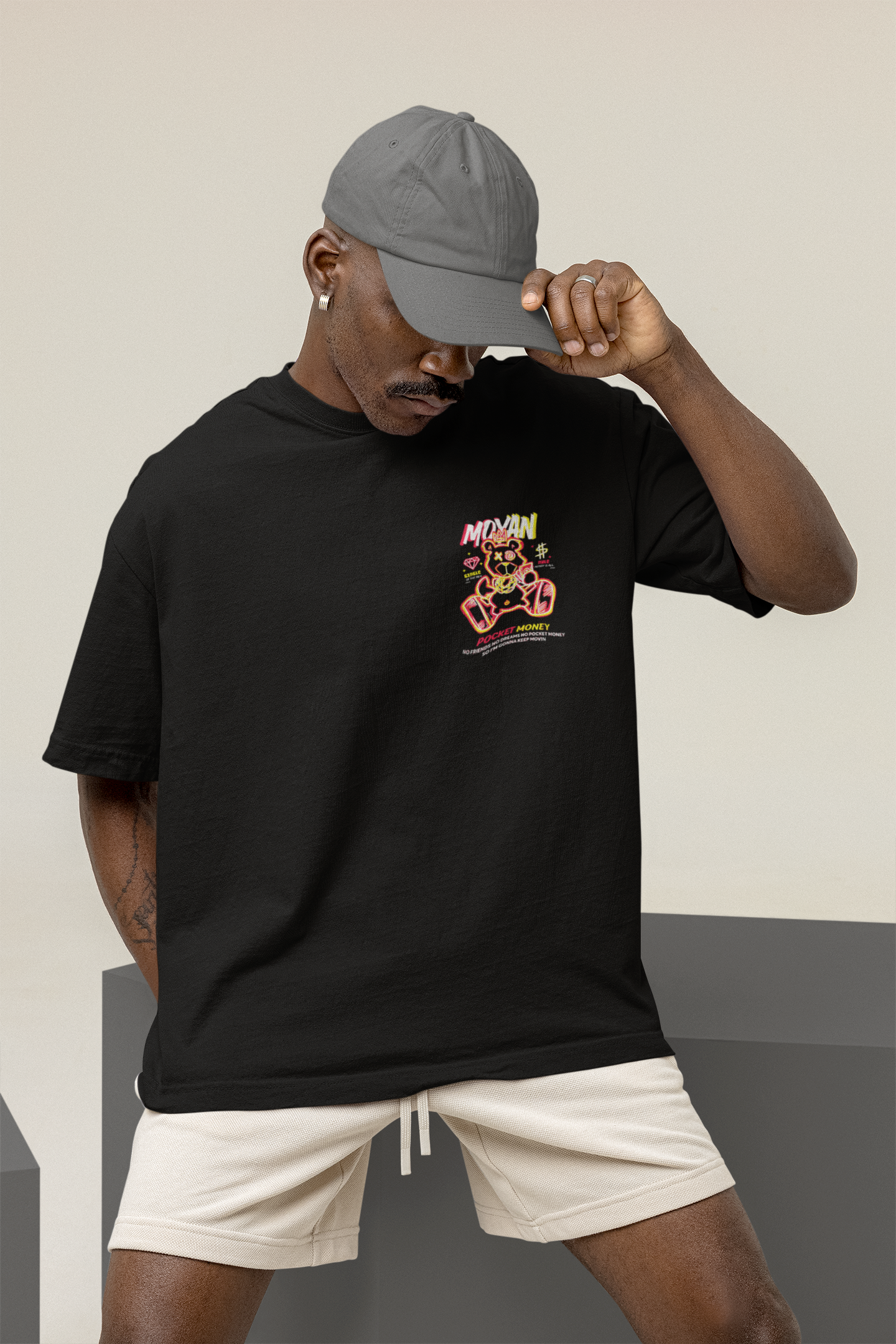 Printed T-shirt Oversized : Pocket Money