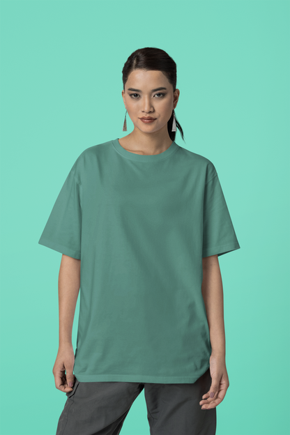 Oversized Solids : Dark Green T-shirt