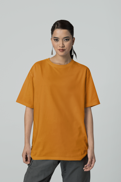 Oversized Solids : Brown T-shirt