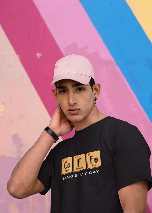 Printed T-shirt Regular : Coffee Periodic Table