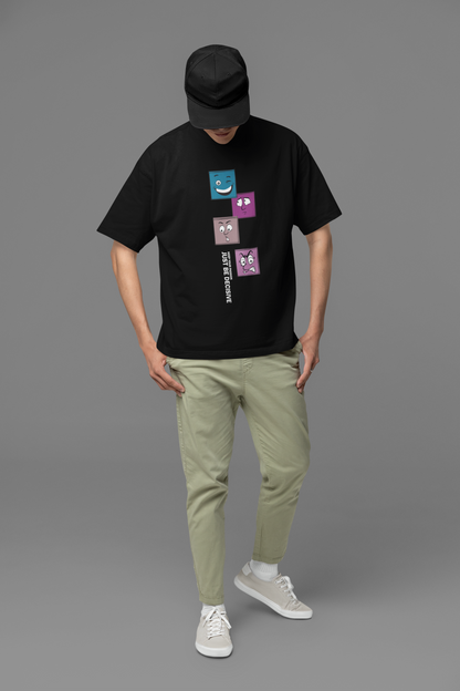 Printed T-shirt Oversized : Just Be Decisive