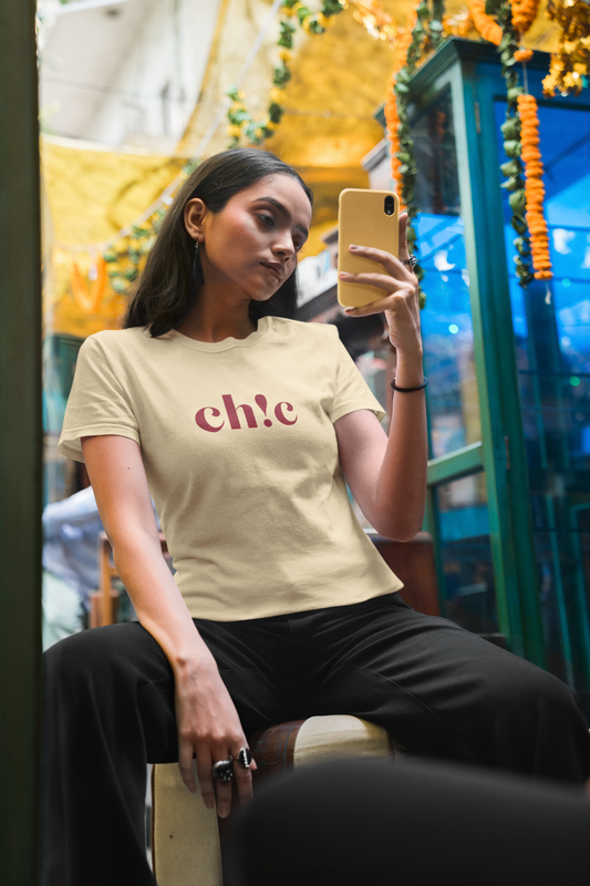 Printed T-shirt Regular : Chic