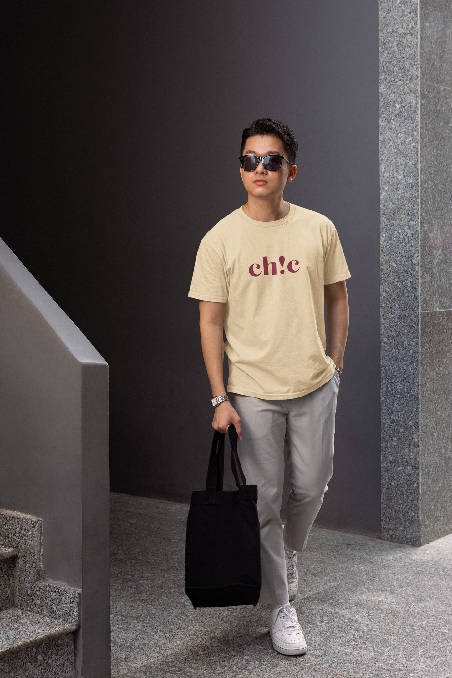 Printed T-shirt Regular : Chic