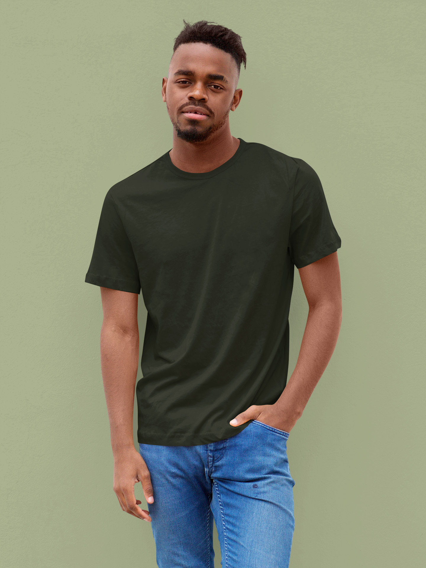 Solids : Olive Green T-shirt