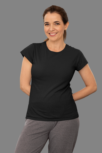 Solids : Black T-shirt