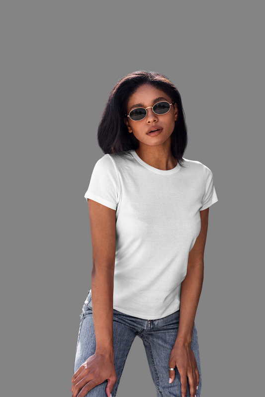 Solids : White T-shirt