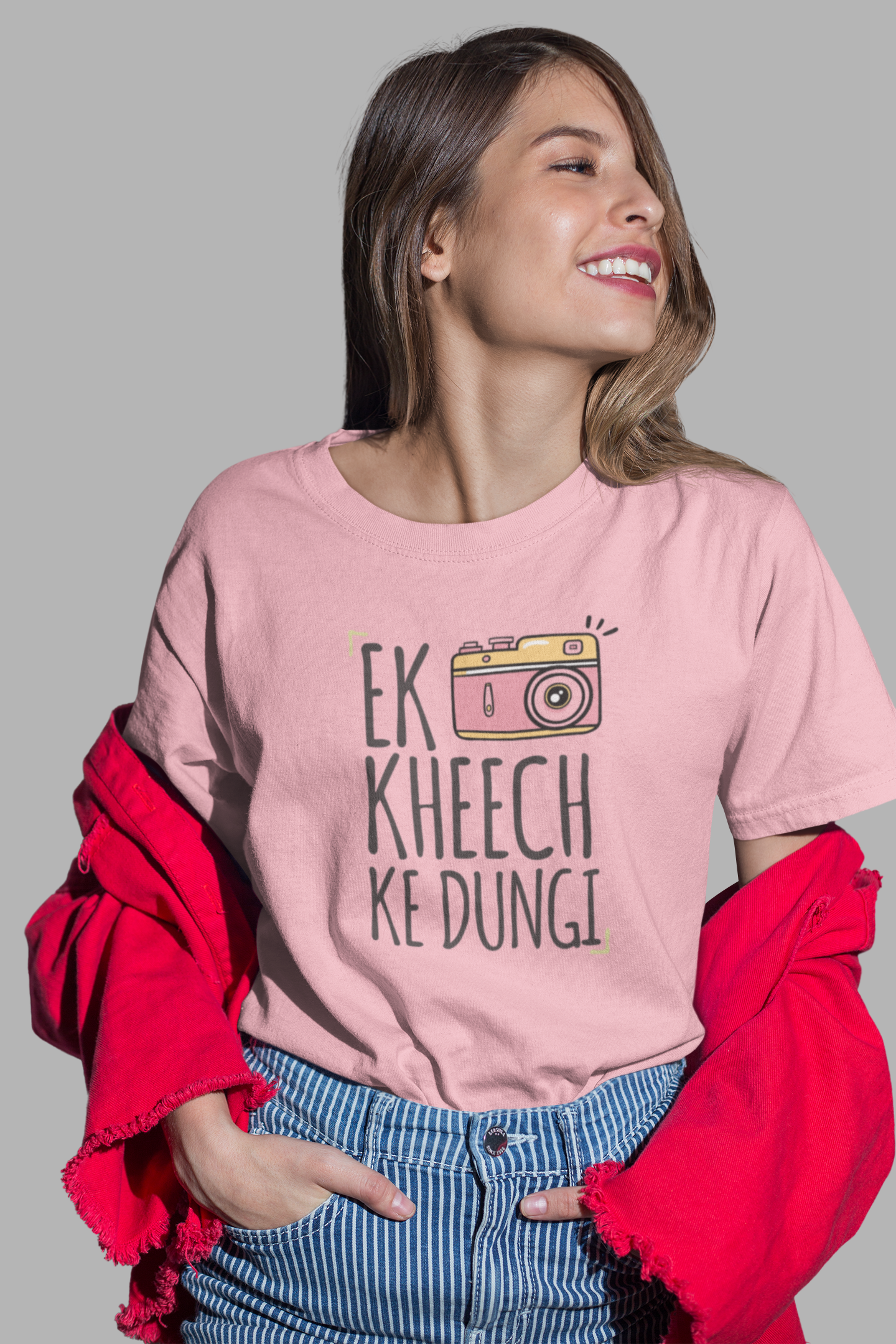 Printed T-shirt Oversized : EK KHEECH KE DUNGI